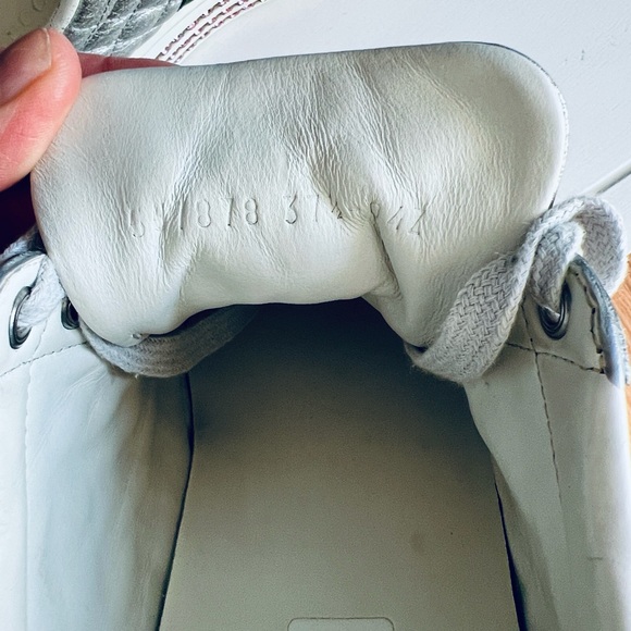 Gucci Silver Quilted Leather Bee Web Ace Crystal Embellished Platform Sneakers - Picture 9 of 16